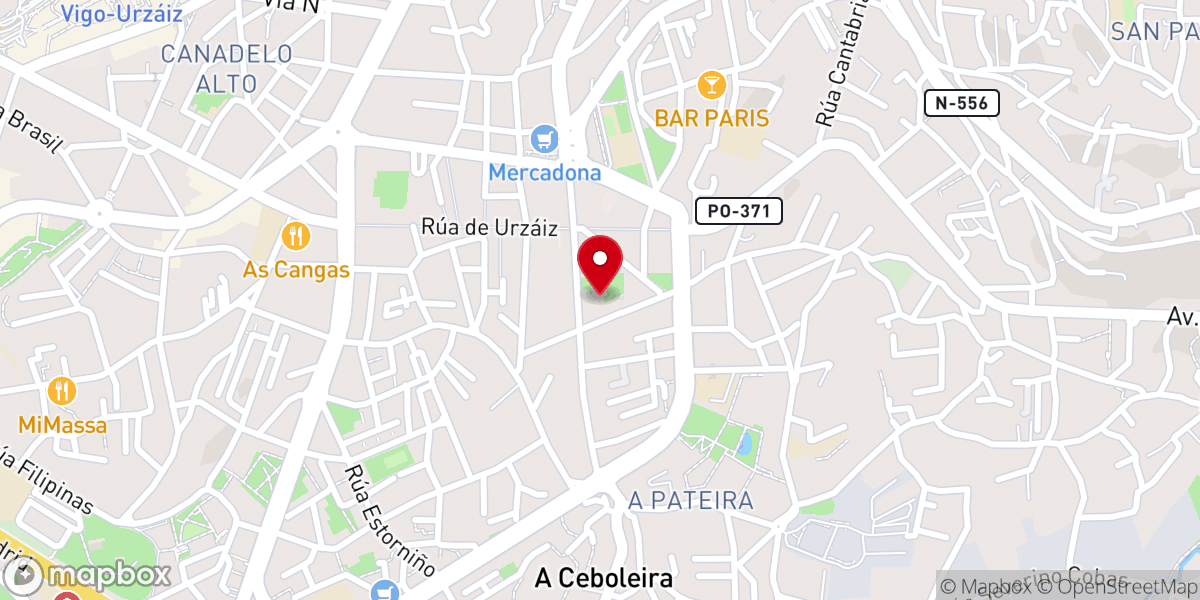 Map showing location of IGLESIA VIDA NUEVA VIGO
