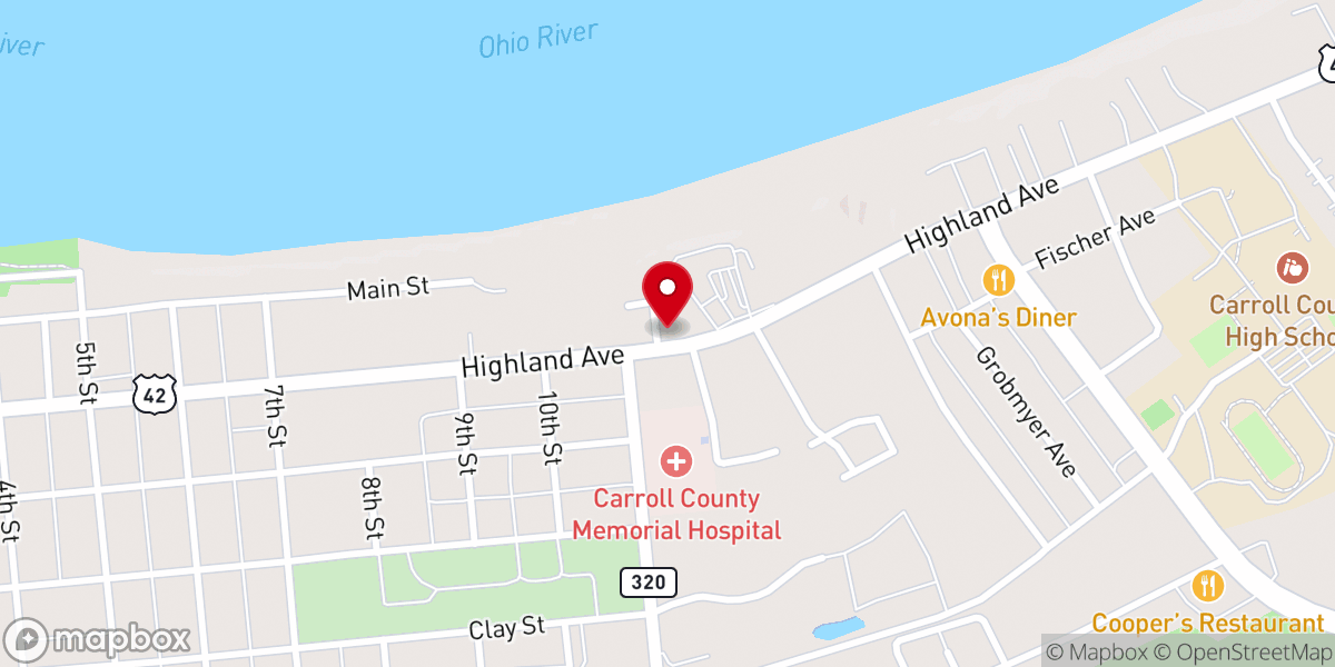Map showing location of Faith Community Baptist