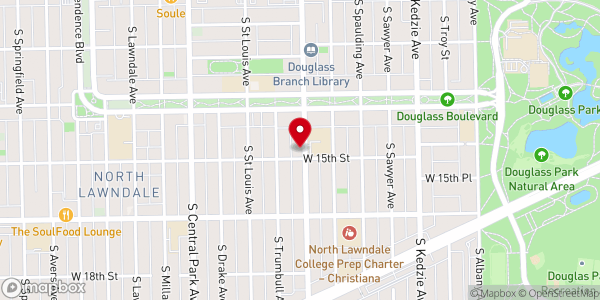 Map showing location of Carey Tercentenary African Methodist Episcopal Church