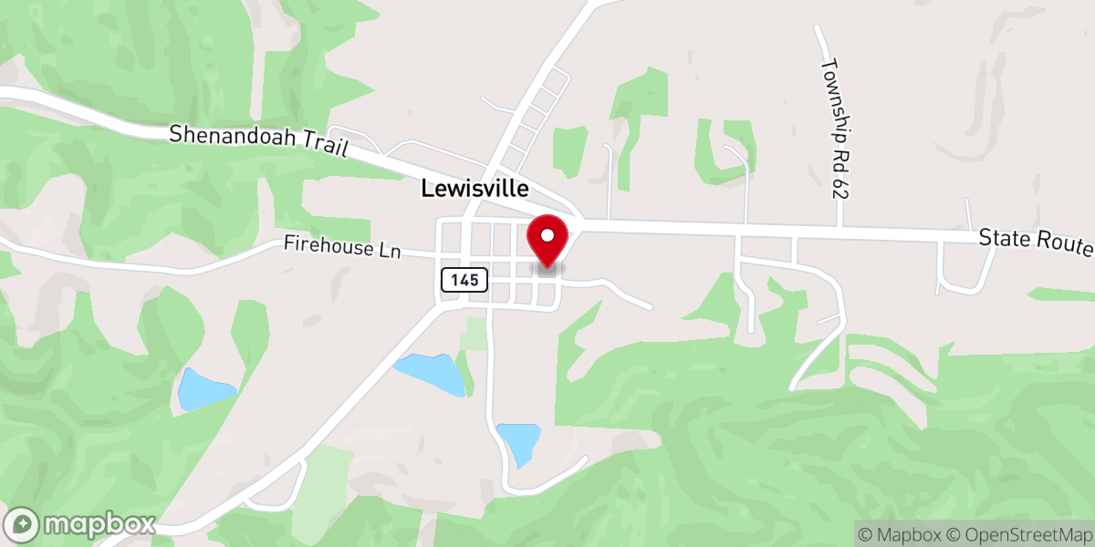 Map showing location of Lewisville Community Center Food Pantry