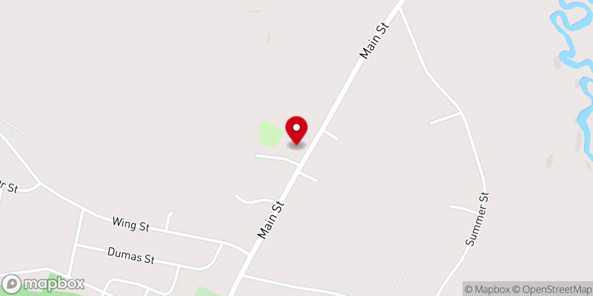 Map showing location of Lisbon Falls Church of the Nazarene