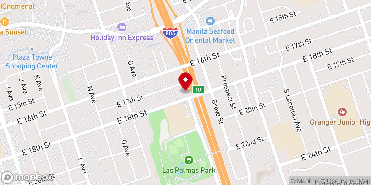 Map showing location of Good Samaritan Baptist Church