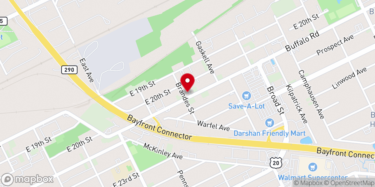 Map showing location of His Helping Hands Inc