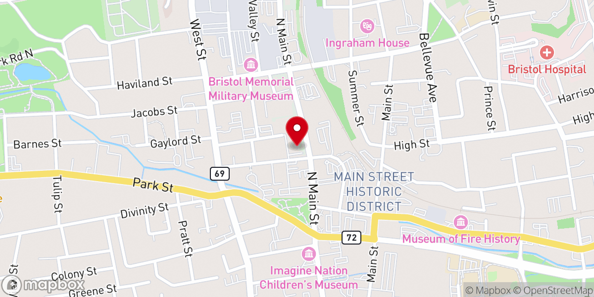 Map showing location of Bristol All Heart