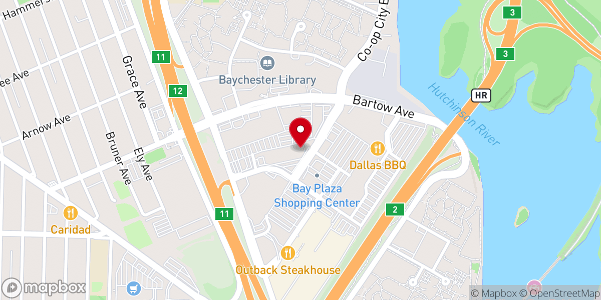 Map showing location of Panera Bread
