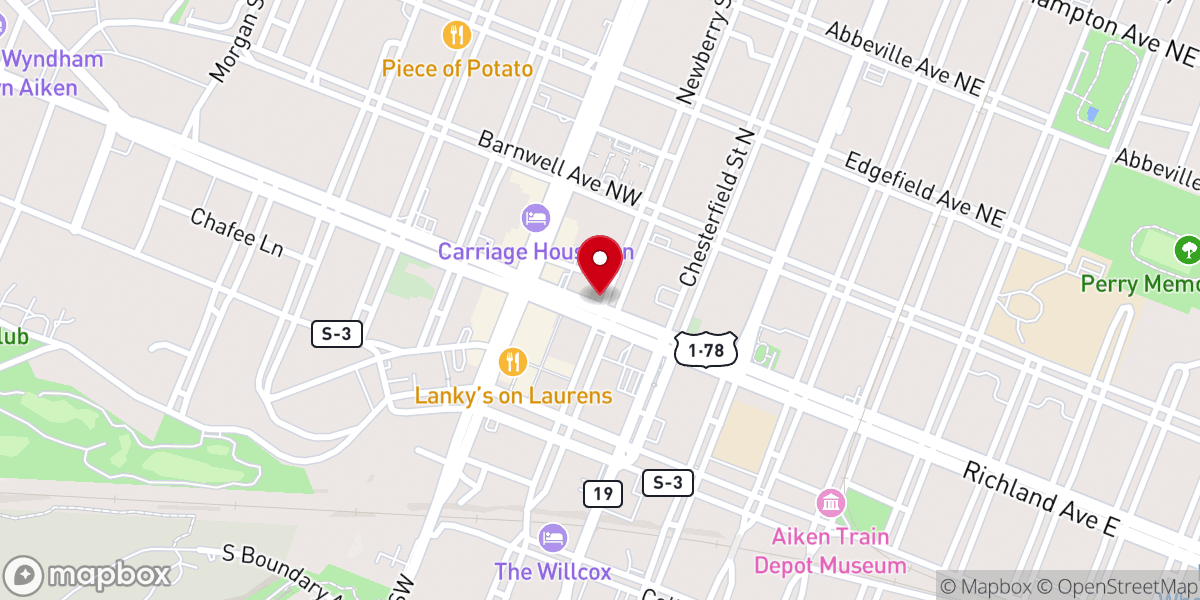 Map showing location of Peace Lutheran
