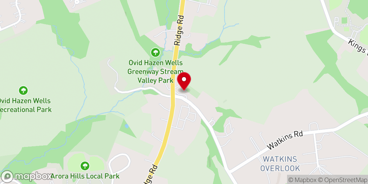 Map showing location of Christ Lutheran Church