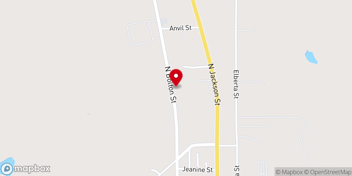 Map showing location of 1 IAFCJ Jacksonville tx