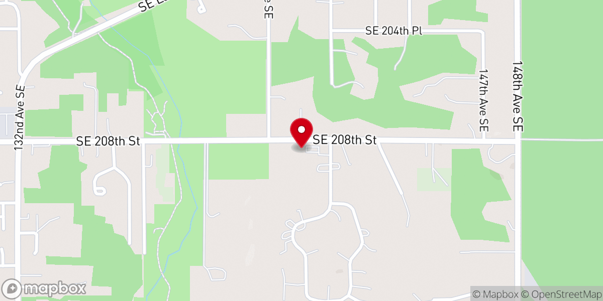 Map showing location of Seattle Mar Thoma Church