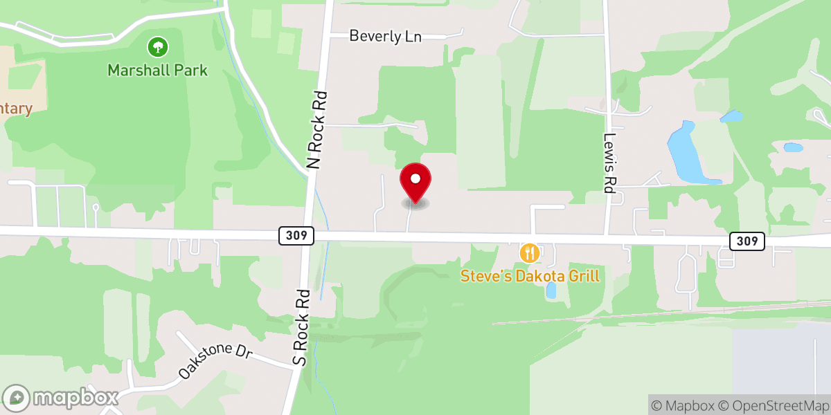 Map showing location of Faith Baptist