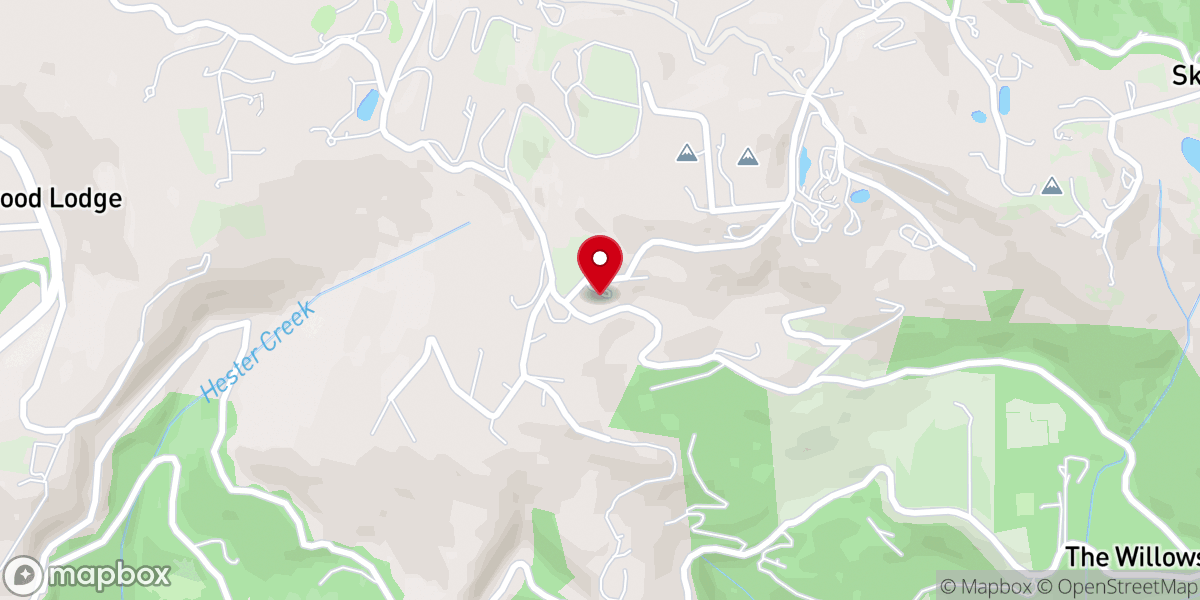 Map showing location of Skyland Community Church