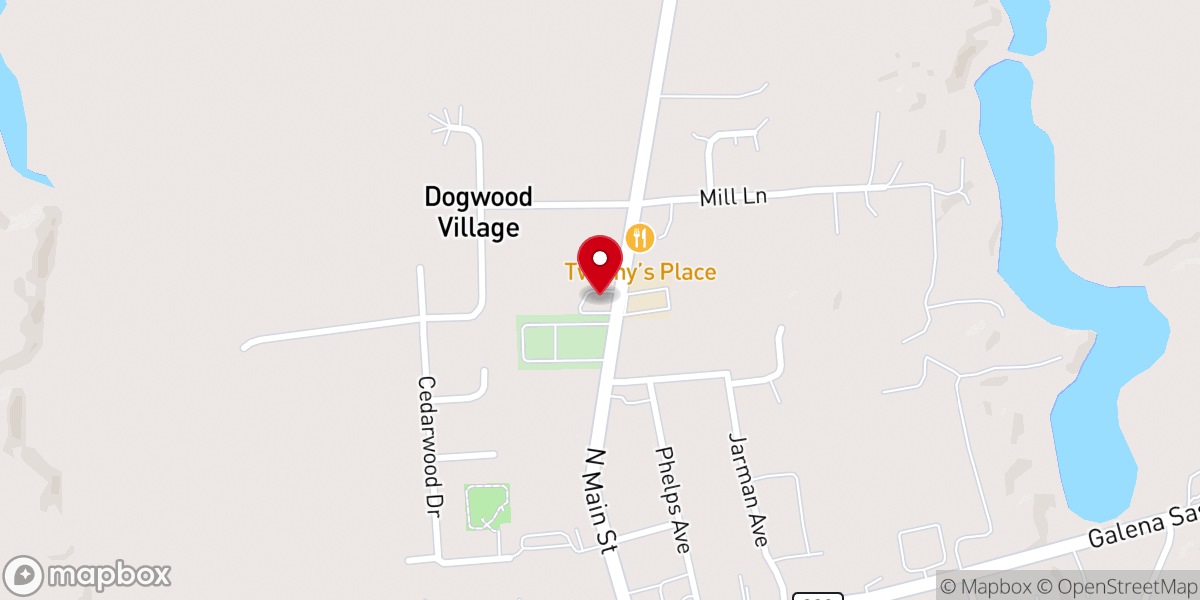 Map showing location of St Dennis Church