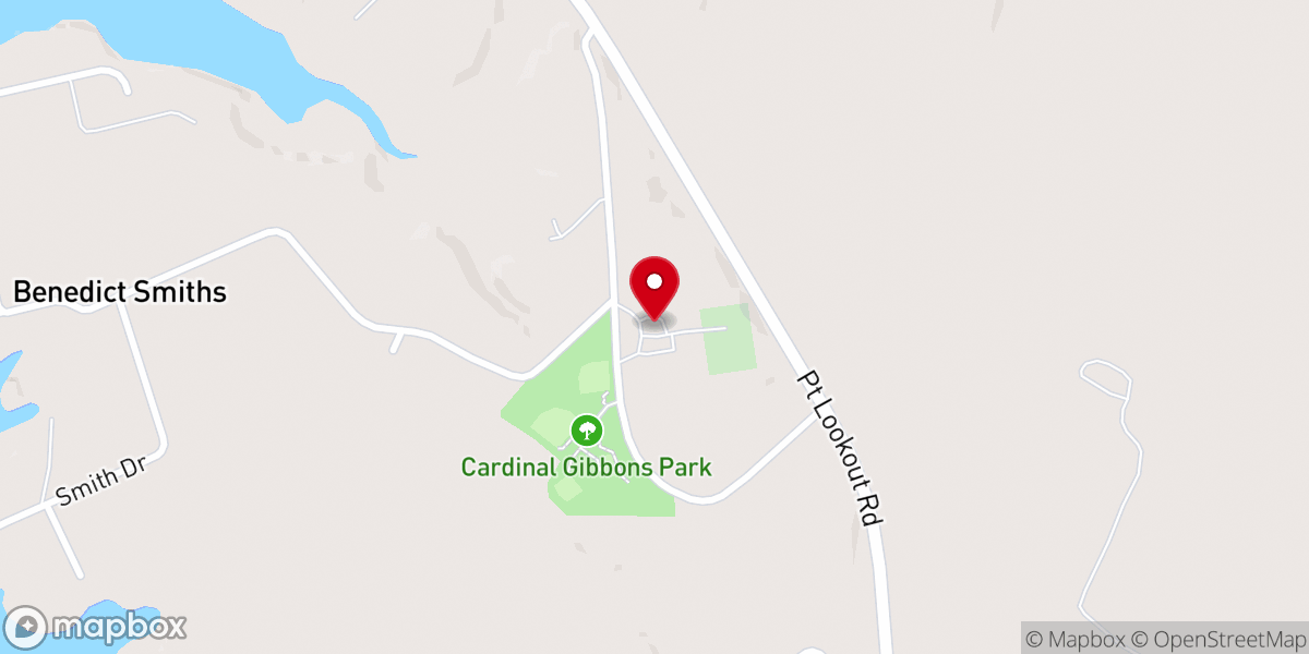 Map showing location of Saint Peter Claver Catholic Church