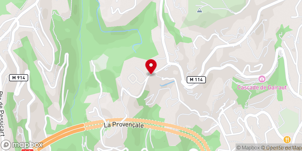 Map showing location of Oratoire La Madonette