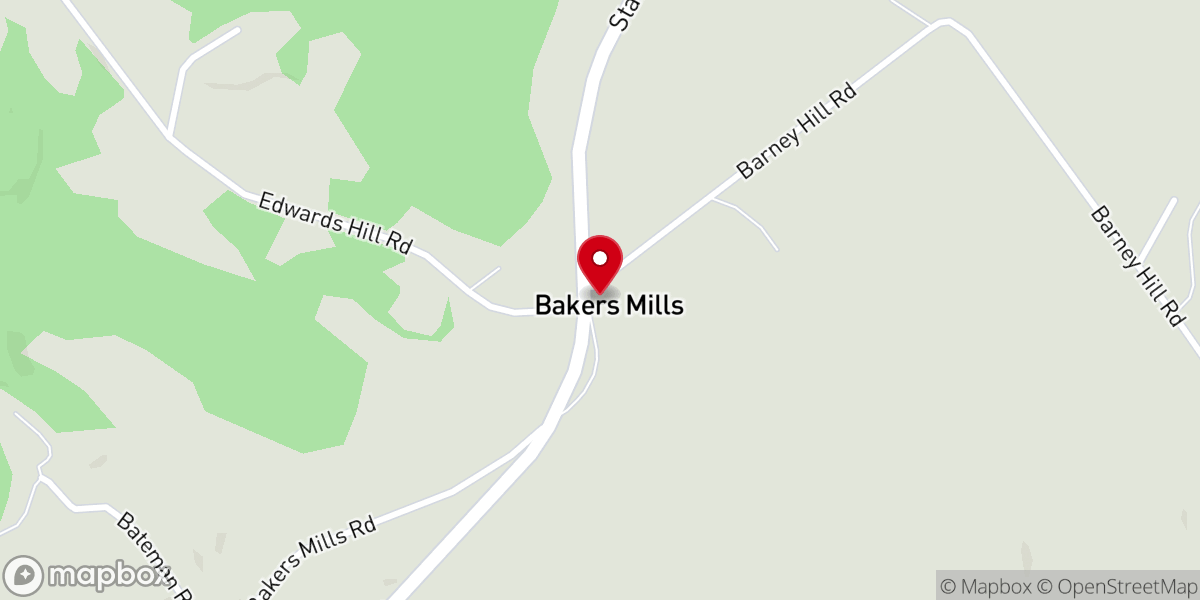 Map showing location of Mountain View Community Church