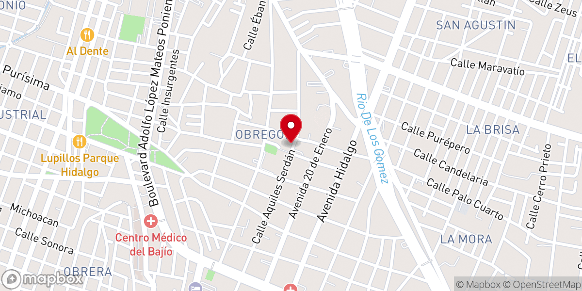 Map showing location of Comunidad Cristiana Emmanuel