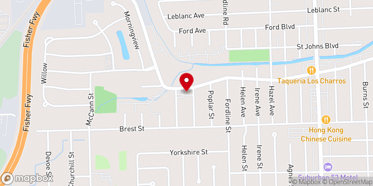 Map showing location of Southgate Free Will Baptist