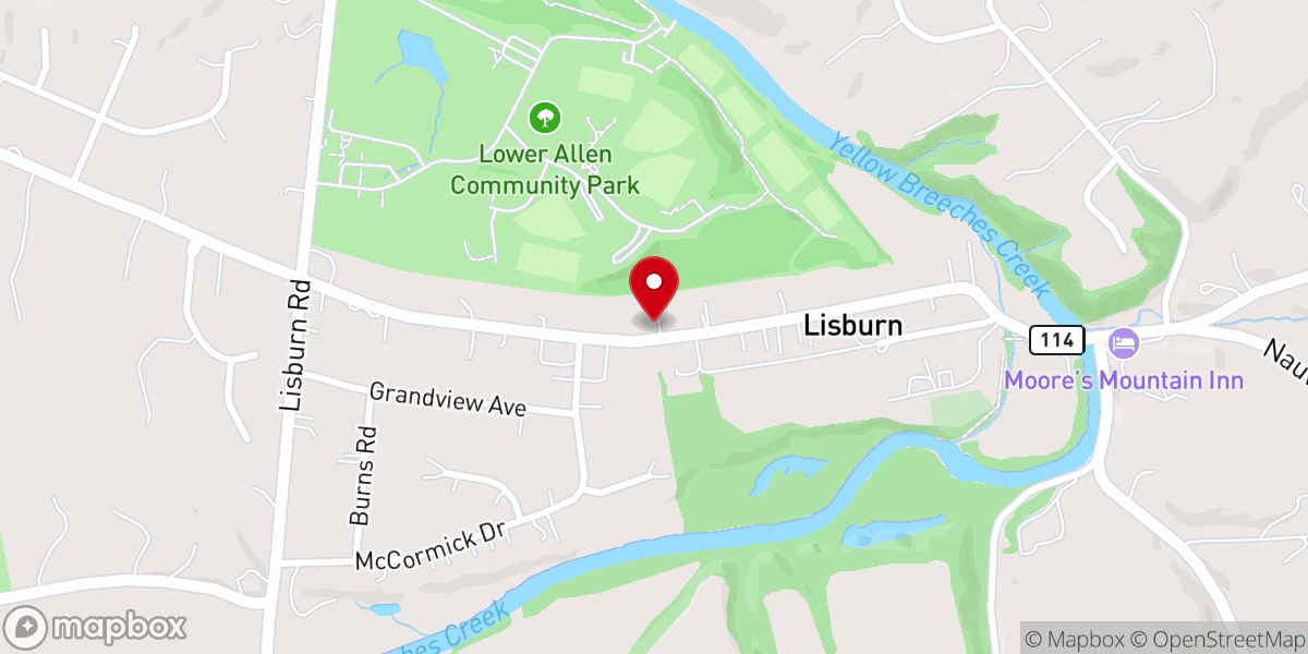 Map showing location of Lisburn Church of God