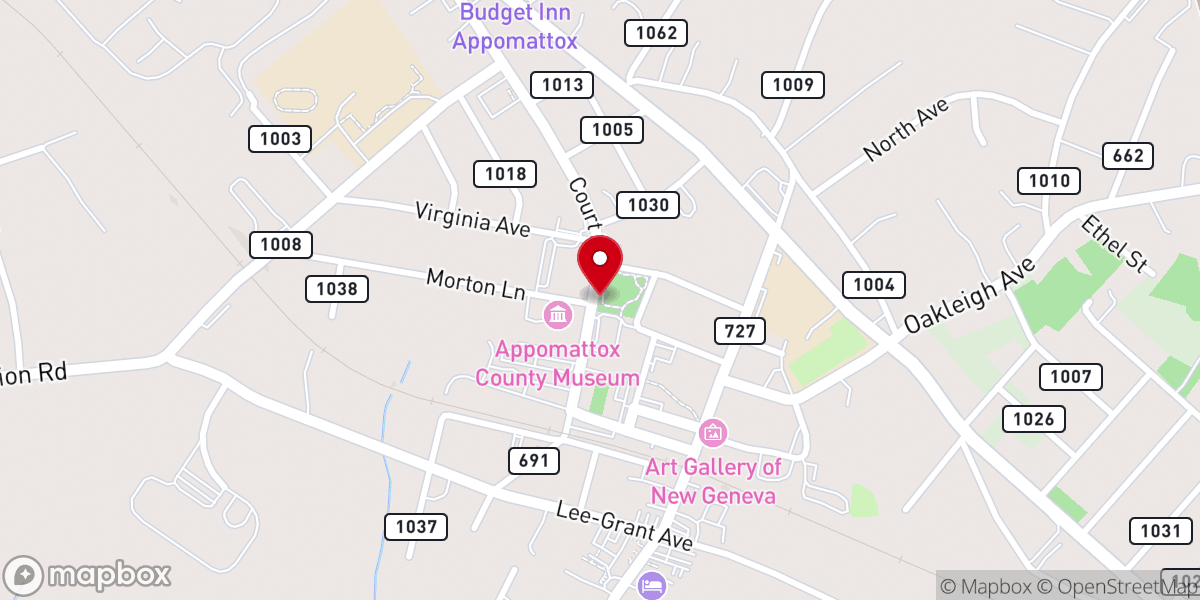 Map showing location of Courtland Festival Park