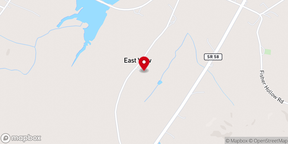 Map showing location of EastView Chapel Church