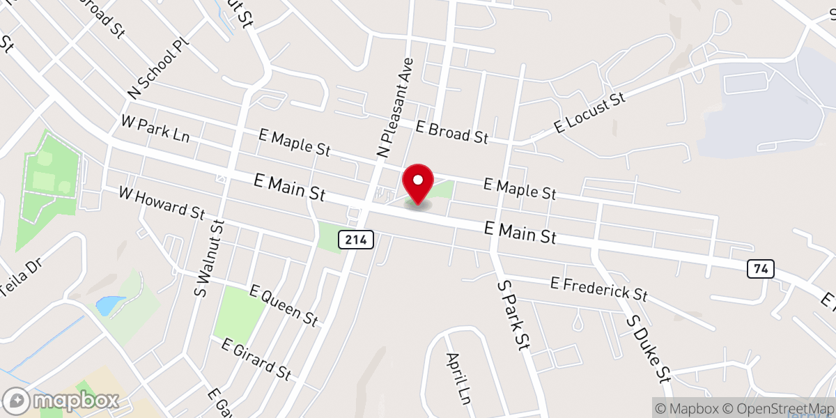 Map showing location of St. Joseph Dallastown Rectory