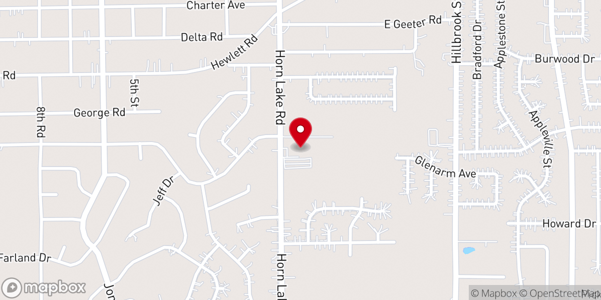 Map showing location of New Mt Sinai Missionary Baptist