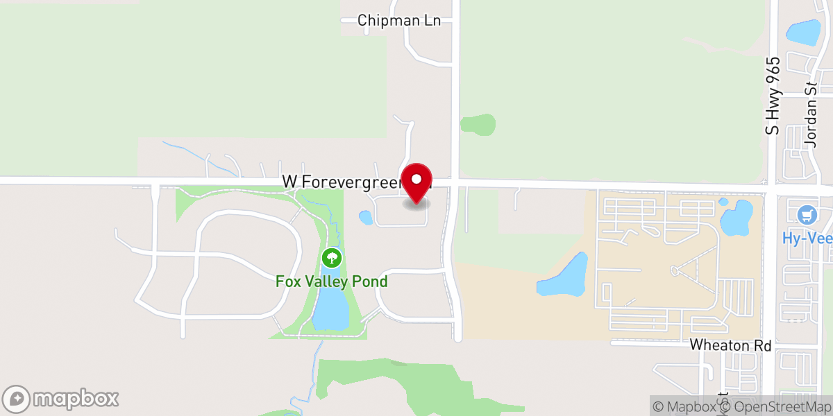 Map showing location of Keystone Place at Forevergreen