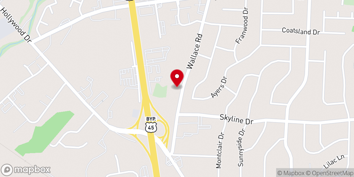 Map showing location of Greater Saint Lukes Baptist Church