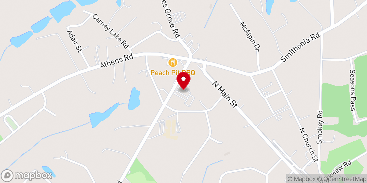 Map showing location of Family Worship Center