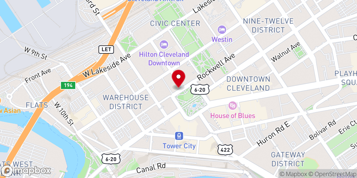 Map showing location of Old Stone Church