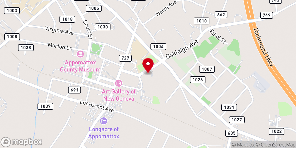 Map showing location of The Babcock House
