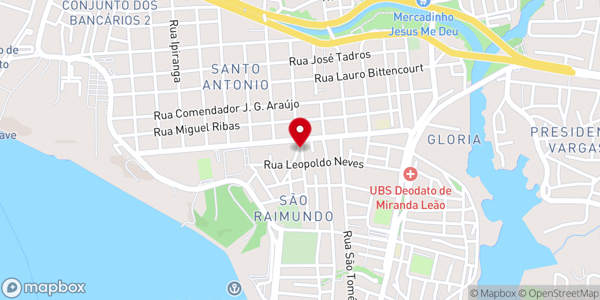 Map showing location of Igreja Getsêmani