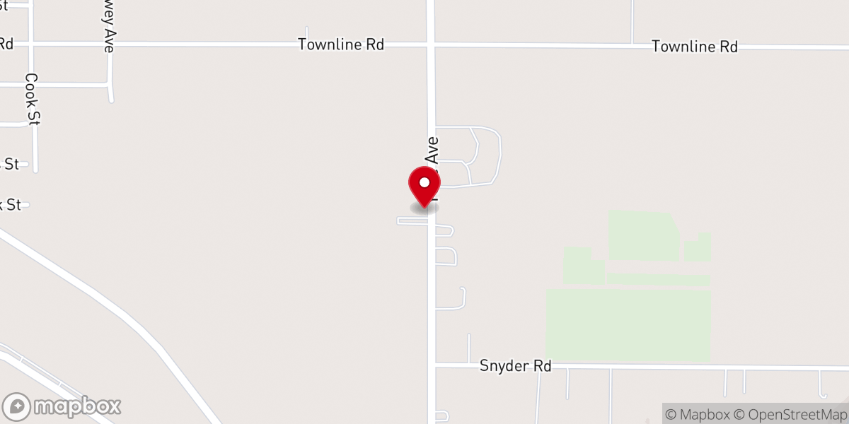 Map showing location of Yore Community Church