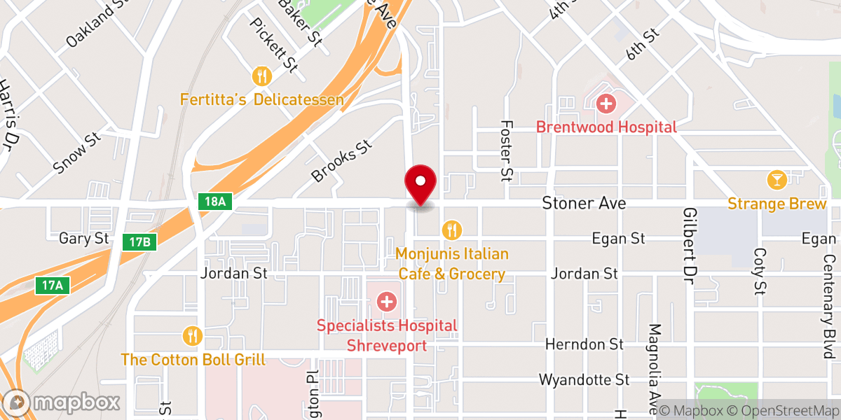 Map showing location of Grace Hill Church