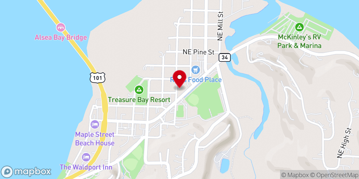 Map showing location of Community Presbyterian Church