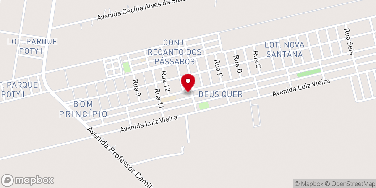 Map showing location of Igreja Matriz Santo André