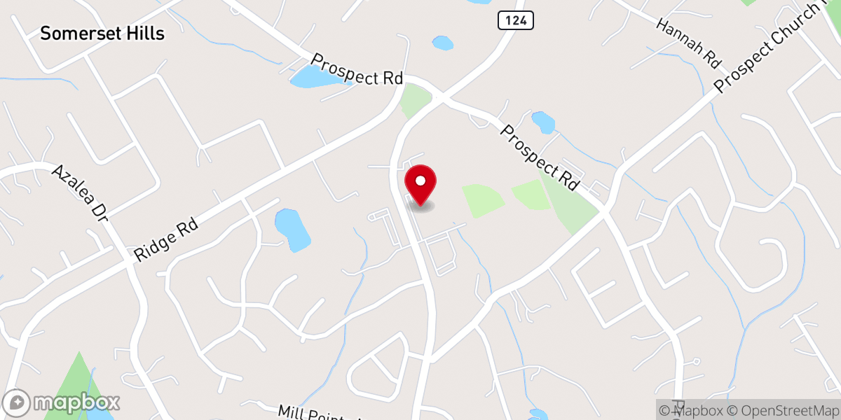 Map showing location of Cross Roads Baptist Church