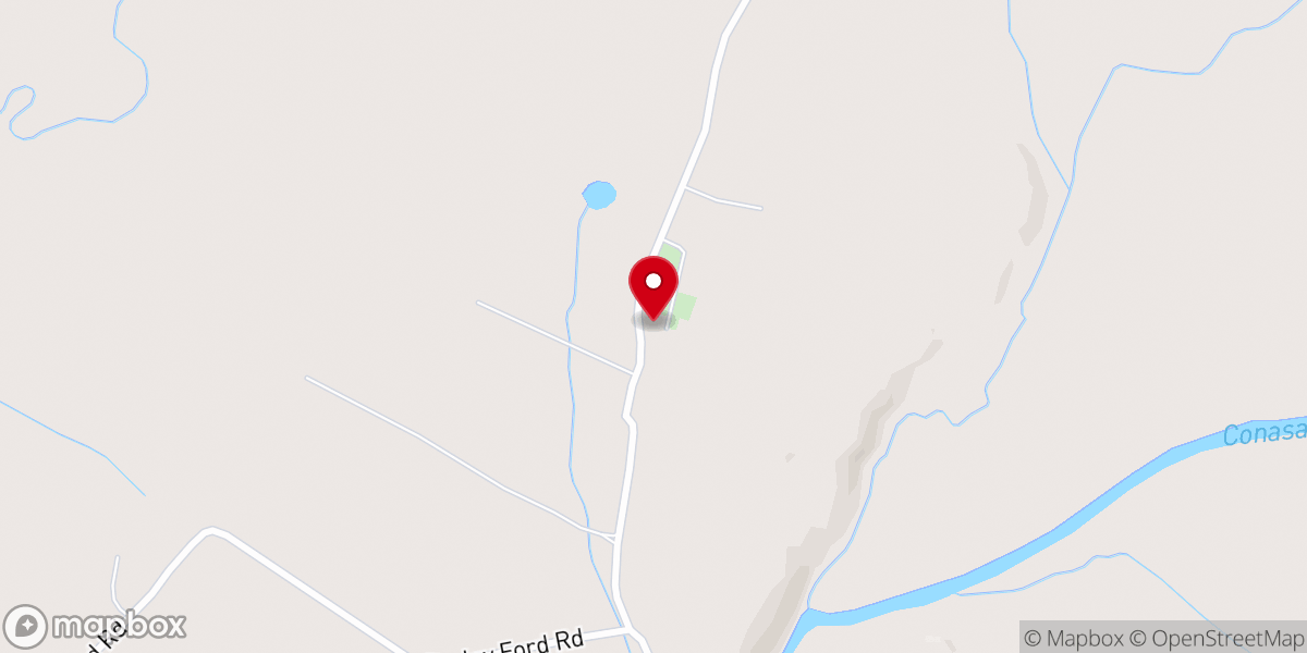 Map showing location of Boanerges Baptist Church