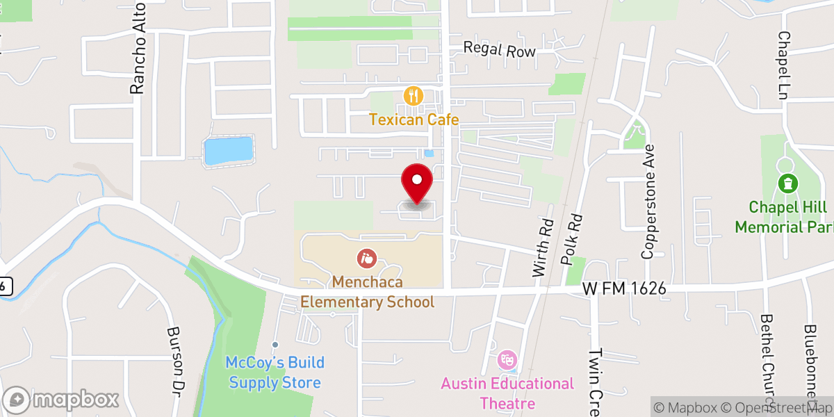 Map showing location of City Chapel Church