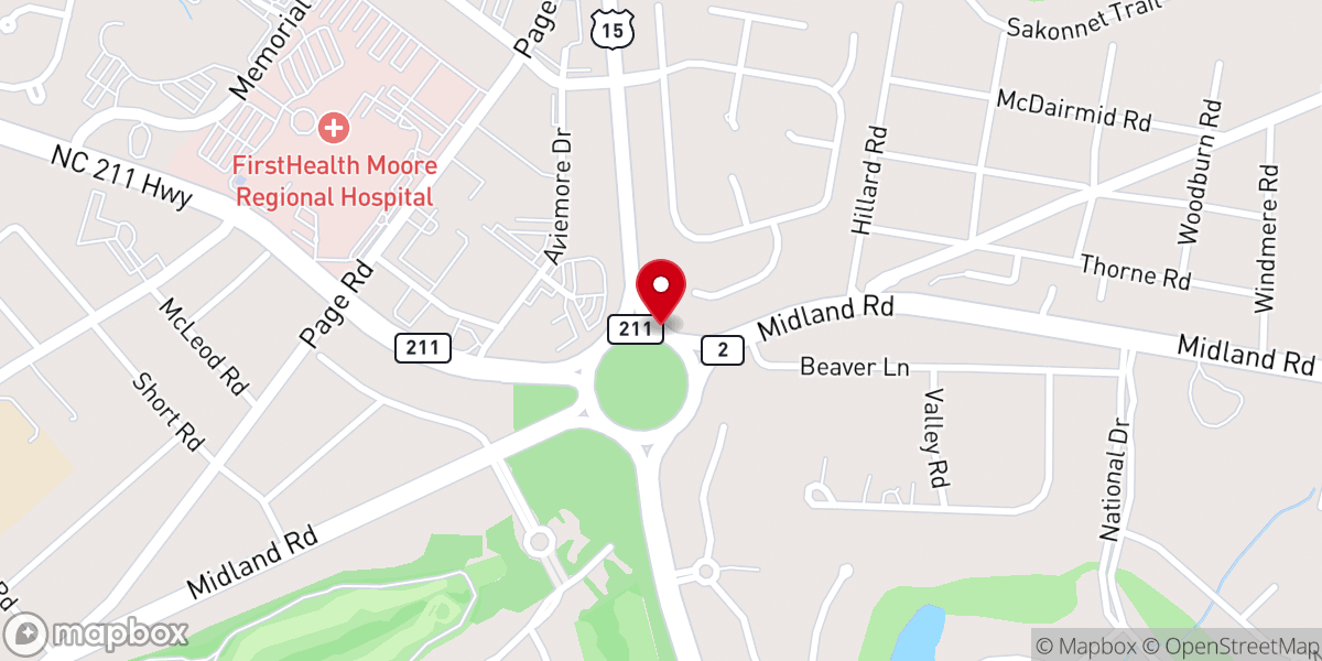 Map showing location of Bridge Ministries