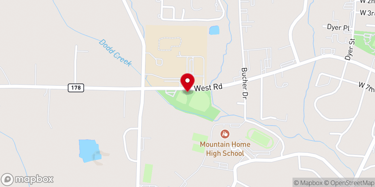 Map showing location of McClain Park