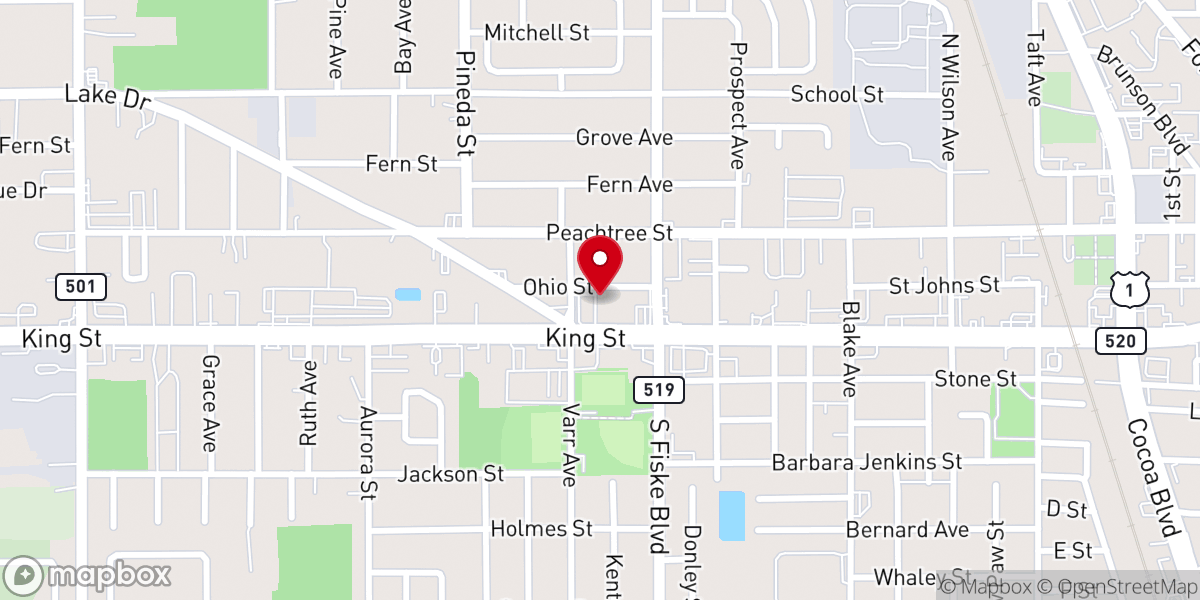 Map showing location of City of Refuge Christian Center