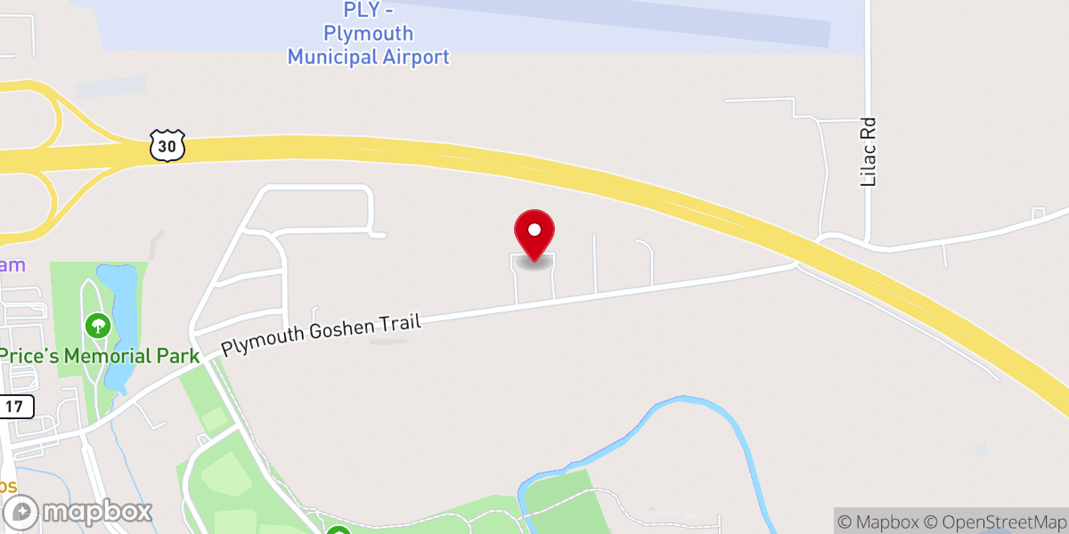 Map showing location of House of Prayer - United Pentecostal Church