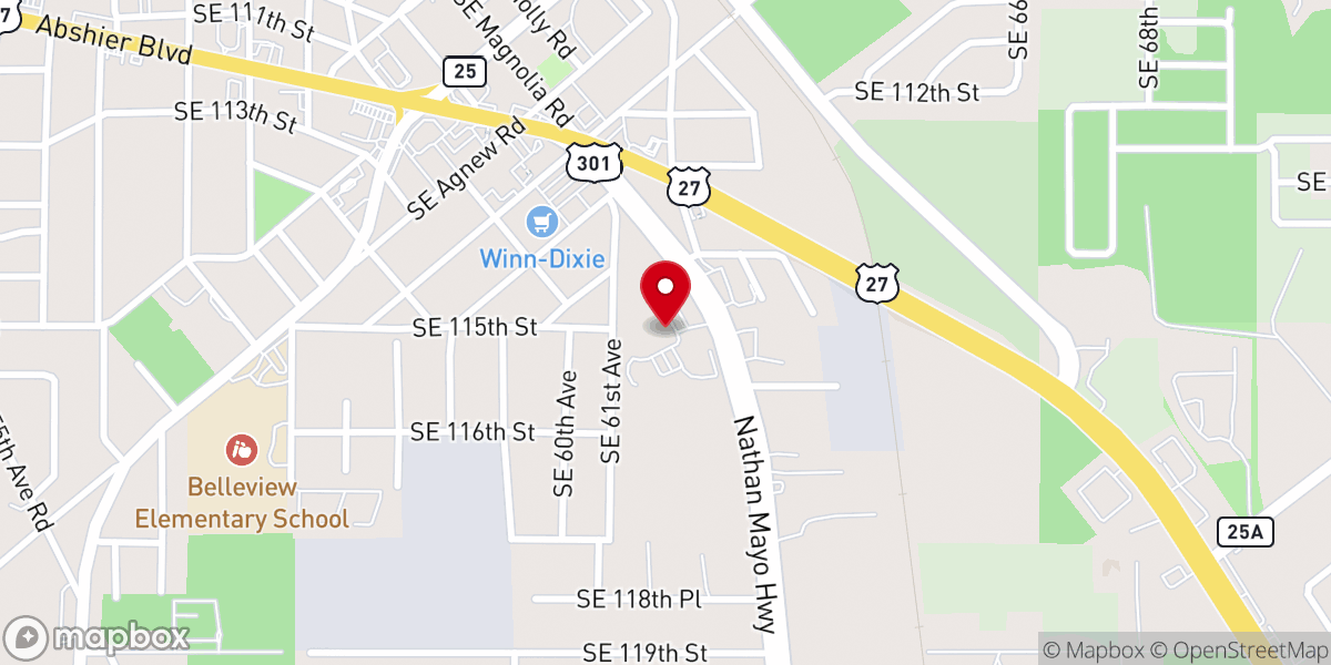 Map showing location of Saint Theresa Catholic Church - Food Distribution Center
