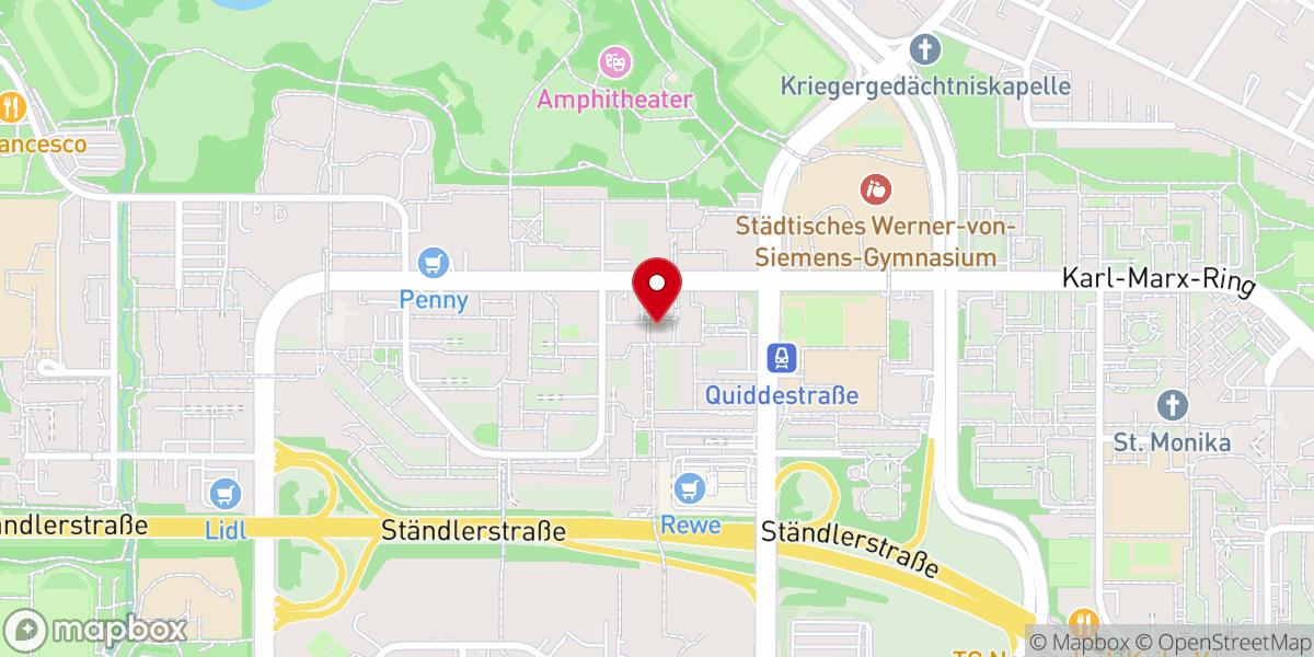 Map showing location of Lätarekirche
