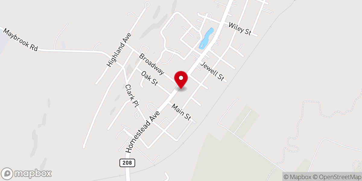 Map showing location of Peoples Regular Baptist Church