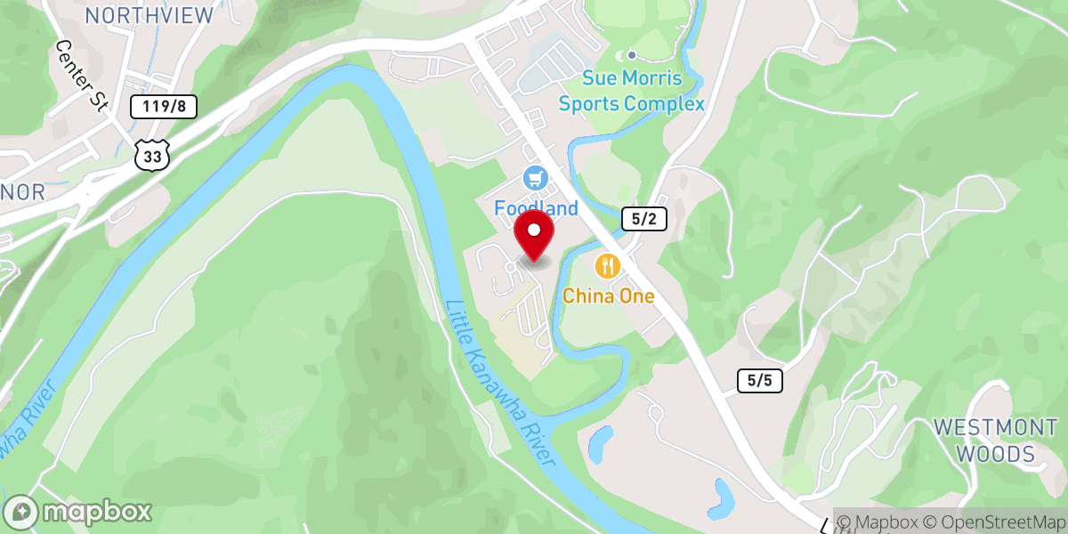 Map showing location of Horizons Church