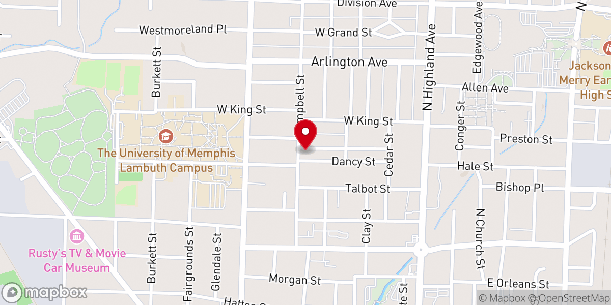 Map showing location of White Stone Missionary Baptist