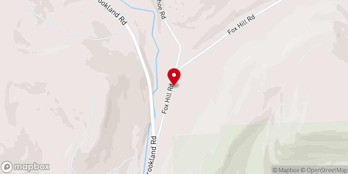 Map showing location of Brookland Retreat Center