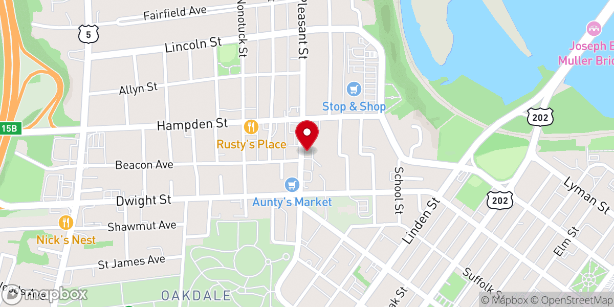 Map showing location of The Salvation Army Holyoke Corps Community Center